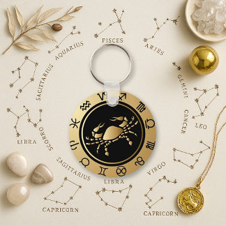 Western zodiak - cancer nyckelring