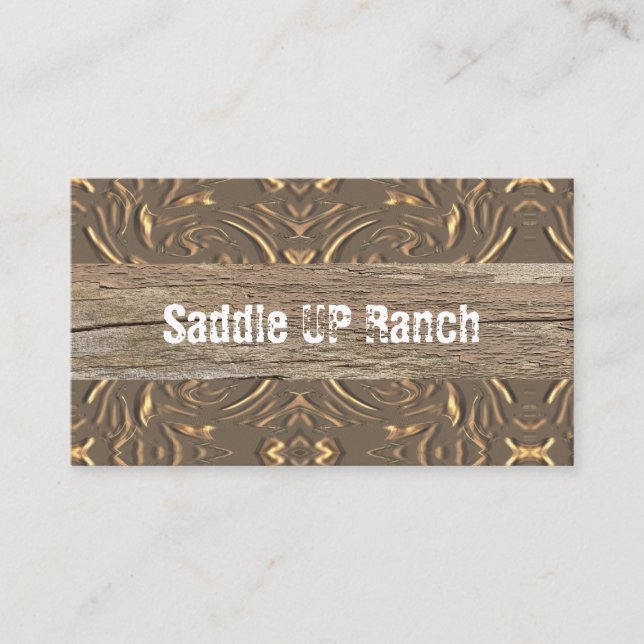 Westerna Affärskort Visitkort (Framsida)