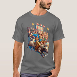 Westerna Anpassningsbarna Rodeo Cowboy Bull Riding T Shirt