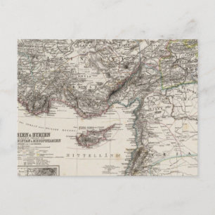 Westerna Asien och Syrien Vykort