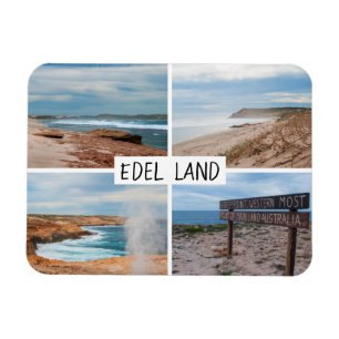 Westerna Australien Cliffs Kusten Blohel Magnet