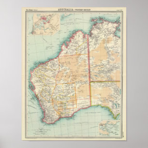 Westerna Australien delar upp Poster