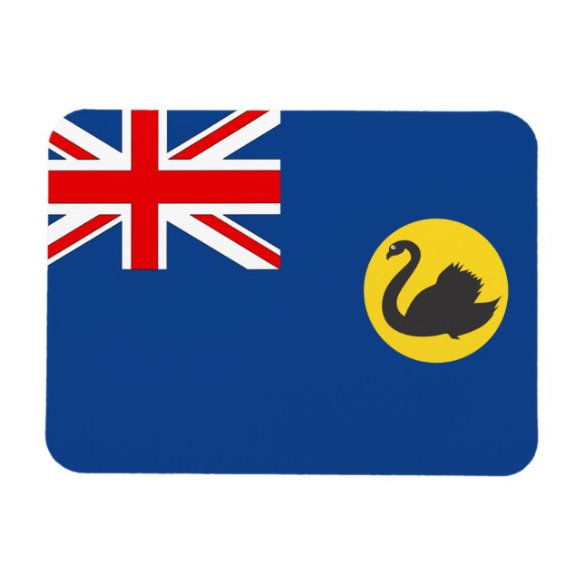 Westerna Australien Flagga Magnet (Horisontell)