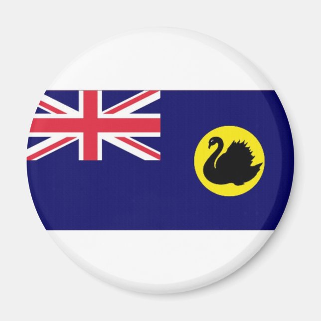 Westerna Australien Flagga Magnet (Framsidan)