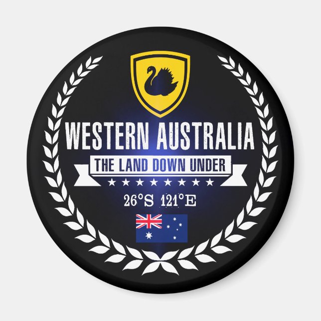 Westerna Australien Magnet (Framsidan)