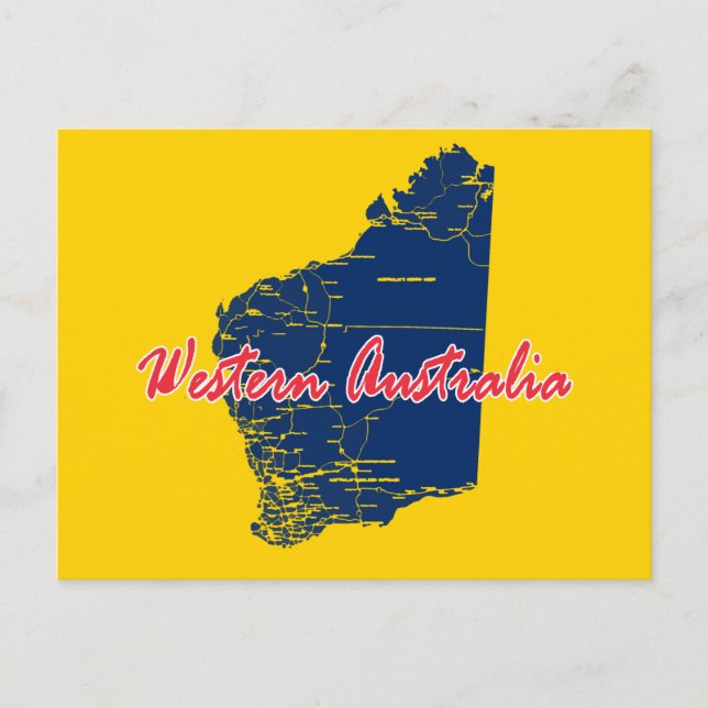 Westerna Australien Vykort (Framsida)