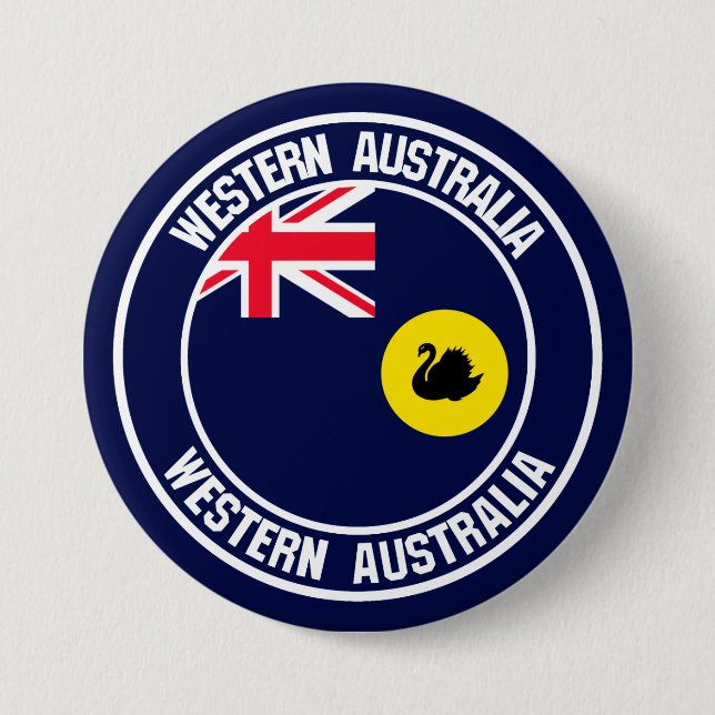 Westerna Australienrundabordsemblem Knapp (Framsida)
