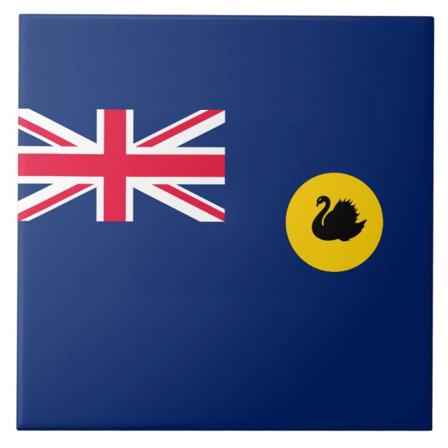 Westerna Australiens flagga Kakelplatta (Framsidan)