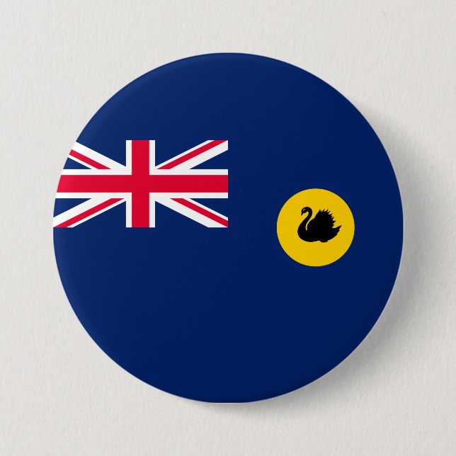 Westerna Australiens flagga Knapp (Framsida)