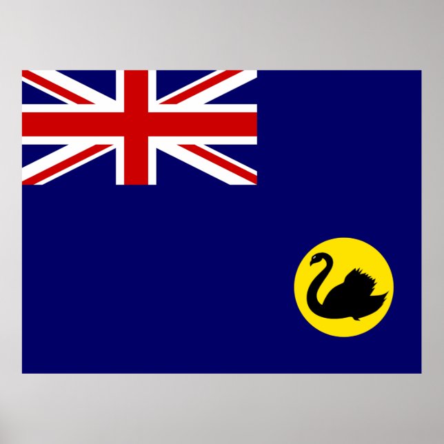 Westerna Australiens flagga Poster (Framsidan)