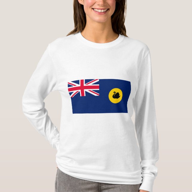 Westerna Australiens flagga T Shirt (Framsida)