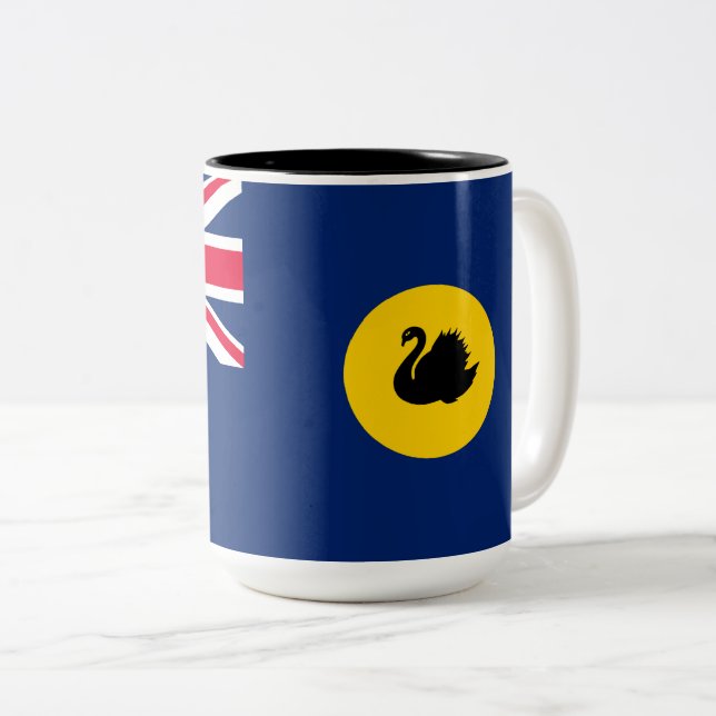 Westerna Australiens flagga Två-Tonad Mugg (Framsida höger)