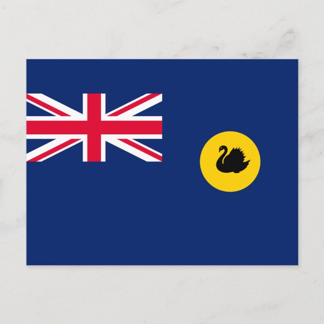 Westerna Australiens flagga Vykort (Framsida)