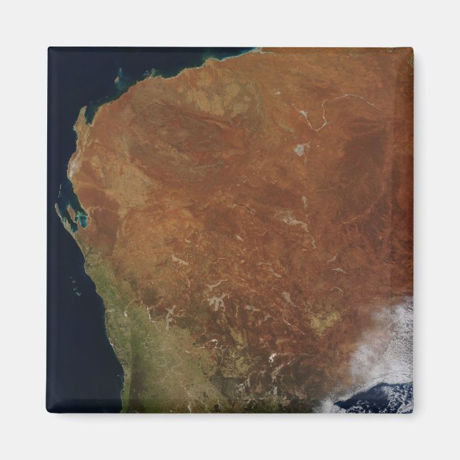 Westerna Australiens satellitvy Magnet (Framsidan)
