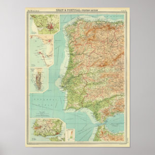 Westerna avsnittet Spanien-Portugal Poster