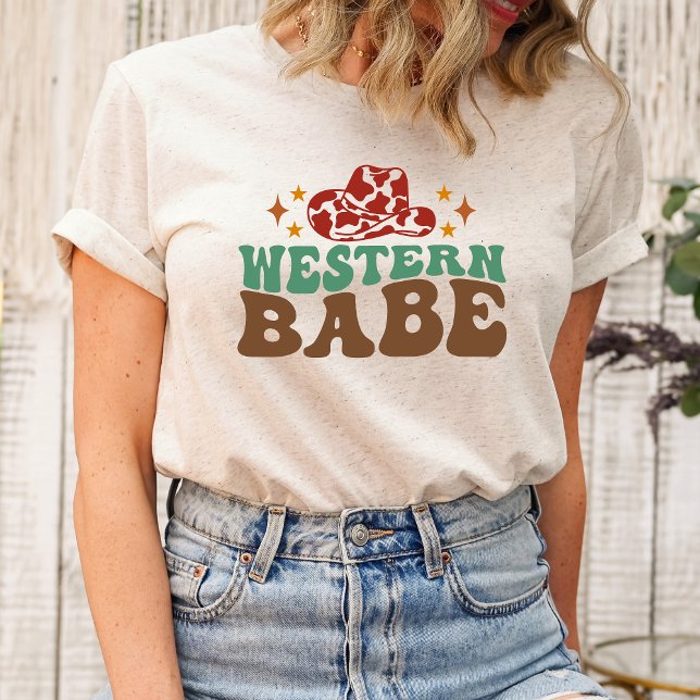 Westerna Babe Shirt T Shirt (Western Babe, Cowgirl Chic, Rodeo Queen, Country Girl, Wild West Fashion, Western Style, Ranch Life,)