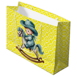Westerna Baby Cowboyl Large Gift Bag