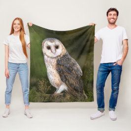 Westerna Barn Uggla Fleece Blanket