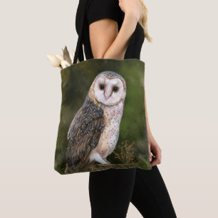 Westerna Barn Uggla Tote Bag Tygkasse