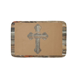 Westerna Barnwood Kor med topp och konscher Badrumsmatta