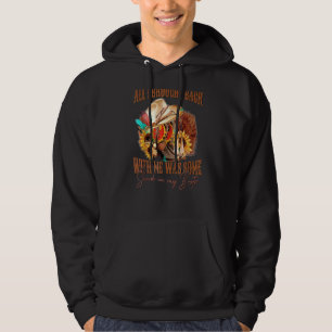 Westerna blomsterbollar med solrossolrosor hoodie