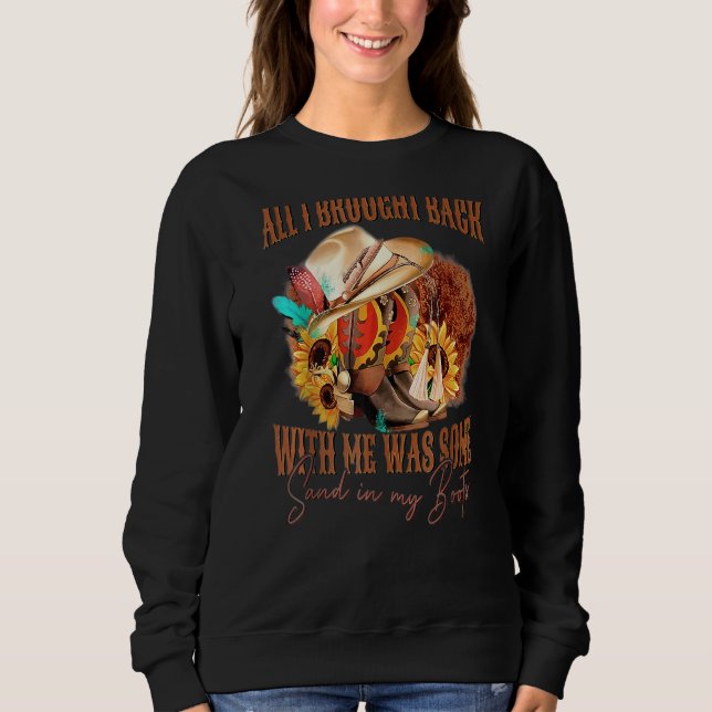 Westerna blomsterbollar med solrossolrosor t shirt (Framsida)