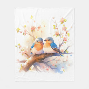 Westerna Bluebirds Fleecefilt