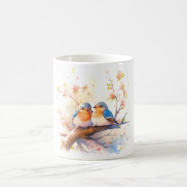 Westerna Bluebirds Kaffemugg (Center)