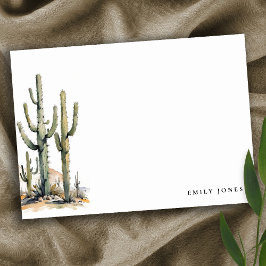 Westerna Boho Cactus Desert Ligcape Bröllop Anteckningskort