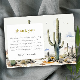 Westerna Boho Cactus Desert Ligcape Bröllop Tack Kort