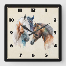 Westerna Boho Stil Fyrkantig Klocka