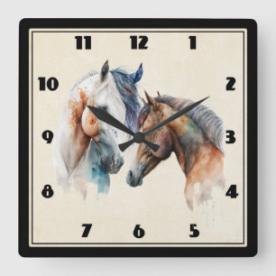 Westerna Boho Stil Fyrkantig Klocka