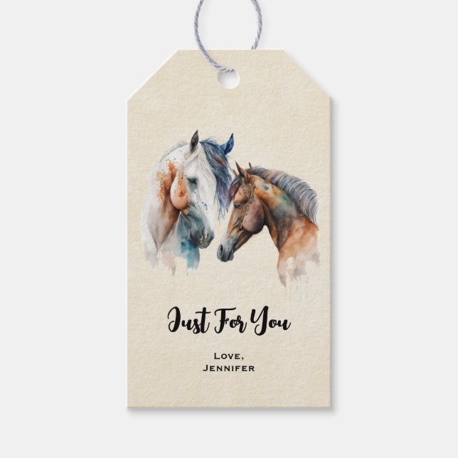 Westerna Boho Stil Presentetikett (Framsidan)