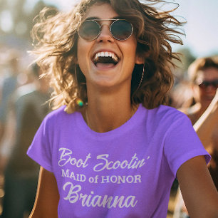 Westerna Bridesmaid Boot Scootin' T Shirt