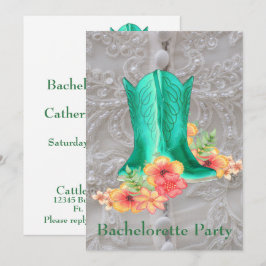 Westerna Bröllop Bachelorette-partiets Anpassnings Inbjudningar
