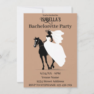 Westerna Bröllop Bachelorette Party Julkort