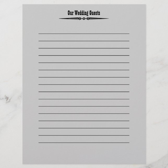 Westerna Bröllop | Gästregistersidor (Framsida)