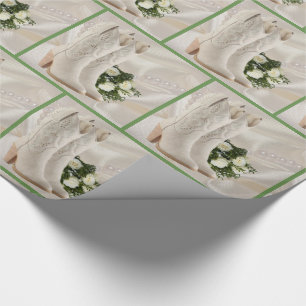 Westerna bröllopCowboykängor och bukettgåvasjal Presentpapper