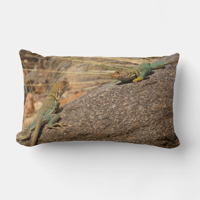 Westerna Collred Lizards i Colorado Lumbarkudde (Framsida)