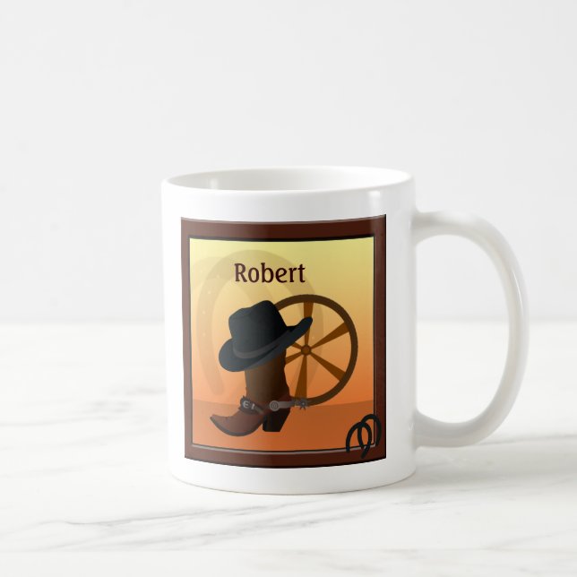 Westerna Cowboy Anpassningsbar Mugg (Höger)