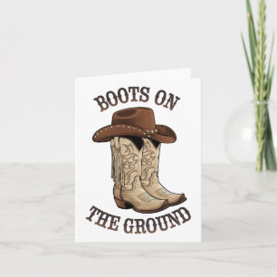 Westerna Cowboy Boots på marklinjen dansar till Kort