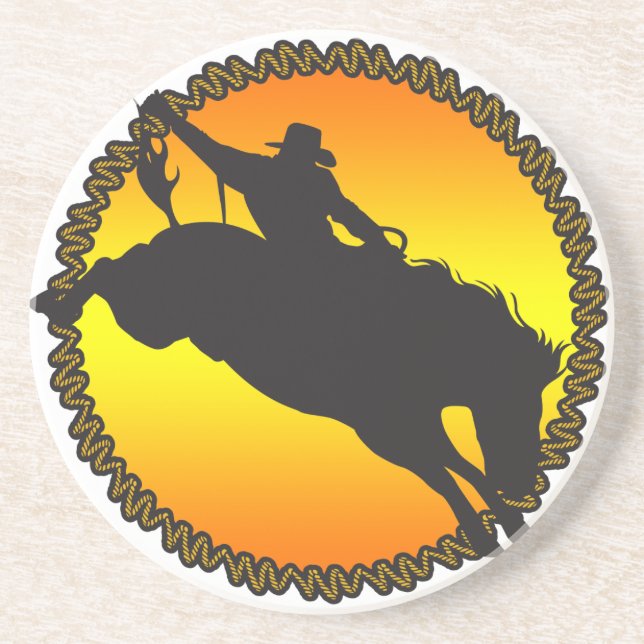 Westerna Cowboy Cowgirl Horse Barn Rodeo Underlägg (Framsidan)