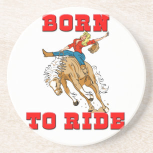 Westerna Cowboy Cowgirl Horse Barn Rodeo Underlägg Sandsten