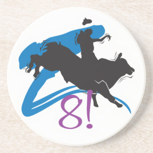 Westerna Cowboy Cowgirl Horse Barn Rodeo Underlägg Sandsten