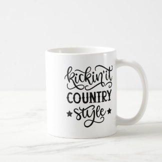 Westerna Cowboy Cowgirl Li, Land Kaffemugg
