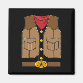 Westerna Cowboy Halloween Boys Kids Magnet