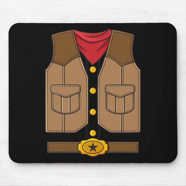 Westerna Cowboy Halloween Boys Kids Musmatta (Framsidan)