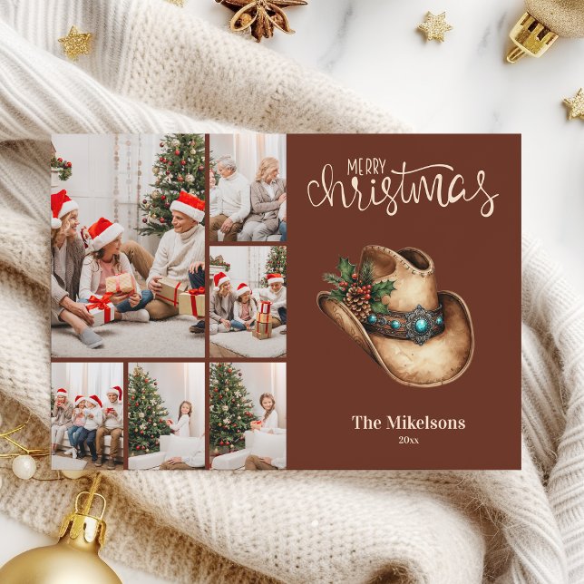 Westerna Cowboy Hat jul 6 - foto Julkort (Skapare uppladdad)