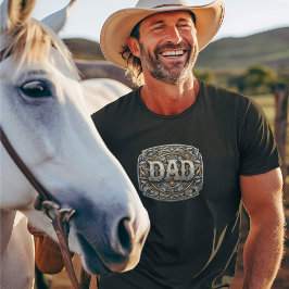 Westerna Cowboy Rodeo PAPPA Fars dag T Shirt
