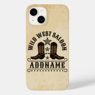 Westerna CowboyBoots ADD NAMN sheriff Spurs Saloon